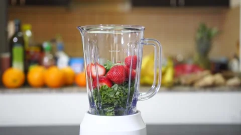 Making a Vegan Smoothie Stock Footage 138664909