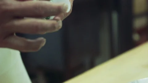 Making a vegetable dumpling Stock Footage 77982629