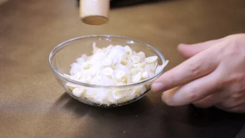 Making vegetable mash Stock Footage 103985056