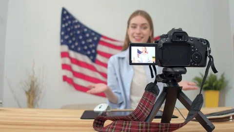 Making Video For Student Channel Or Blog Stock Footage 126301355