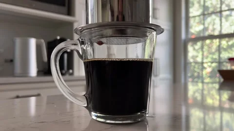 Making Vietnamese Coffee Stock Footage 250578564