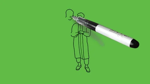 Making a view of an office boy is showing a mobile to a person in black and blue Video stock 156382484