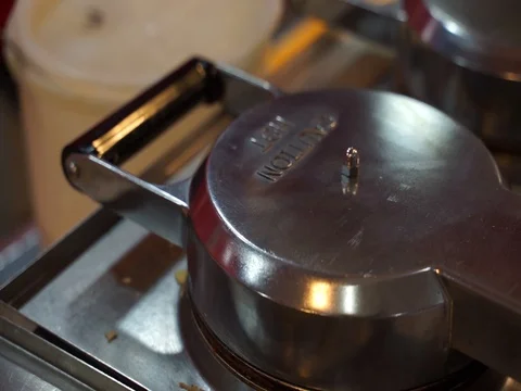 Making Waffle. Stock Footage 105023976