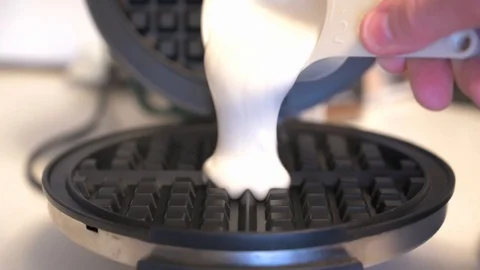 Making Waffles Stock Footage 123479494