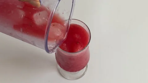 Making watermelon juice Stock Footage 205022191
