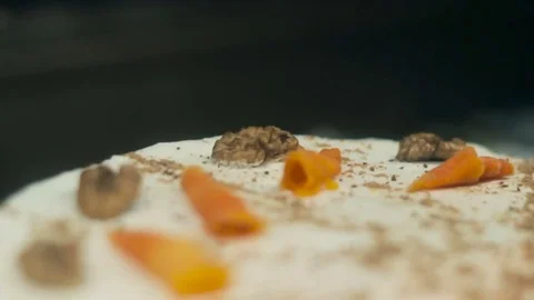 Making white carrot cake pie Stock Footage 73769673