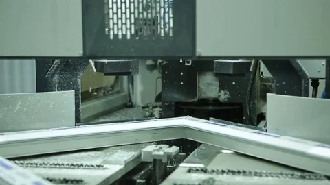 Making of windows at the factory Stock Footage 72361219