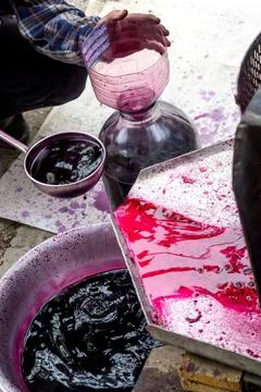 Making wine at home Stock Photos