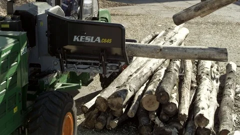 Making wood chips Stock Footage 71270651