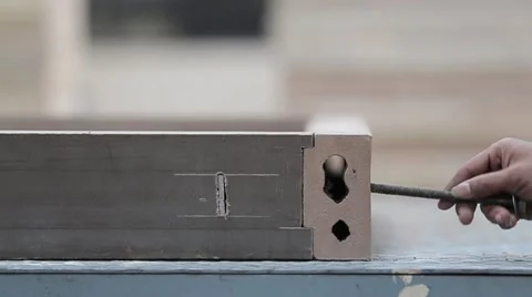 Making of wooden shelf. Stock-Footage 56428216