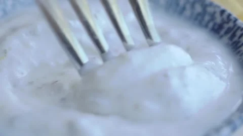 Making yogurt at home with a simple recipe Stock Footage 340059378