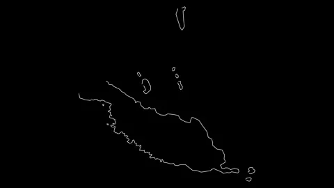 Makira-Ulawa province map of Solomon Isl... | Stock Video | Pond5