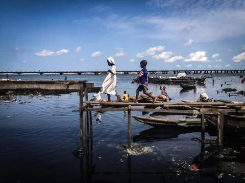 Makoko Floating Slum Stock Photos