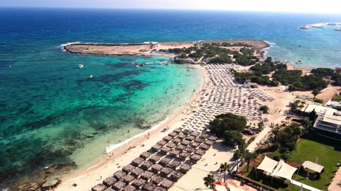 Makronissos Beach Stock Footage 331144720