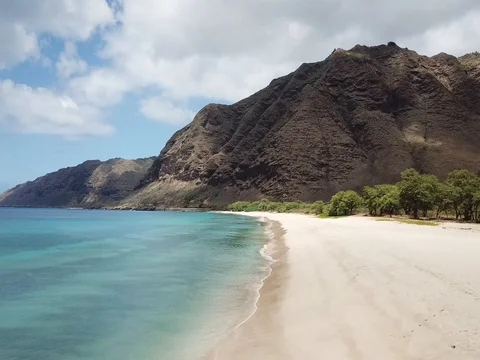 Makua Beach Stock Footage 80976413