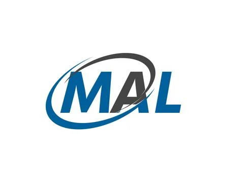 MAL initial letter logo design, vector template Stock Illustration