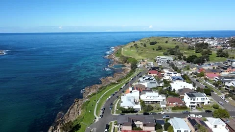 Malabar Bay heading to sea passing Malabar Ocean Pool Stock-Footage 341779220