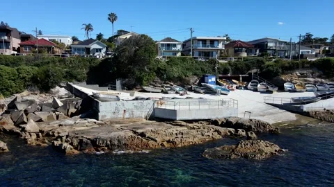 Malabar Bay Side Profile Boat Storage Ramp Stock-Footage 341779785
