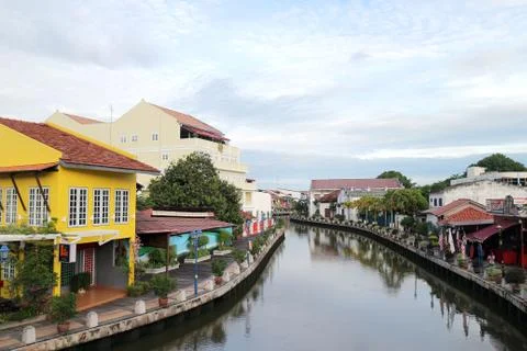 Malacca cityscape Stock Photos