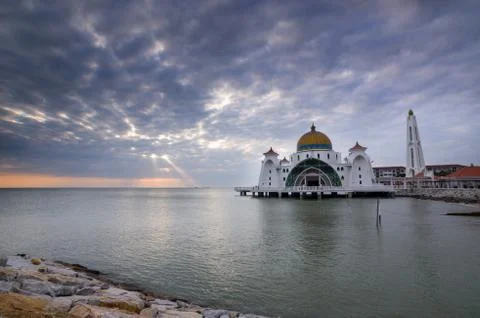 Malacca Straits Mosque Foto stock
