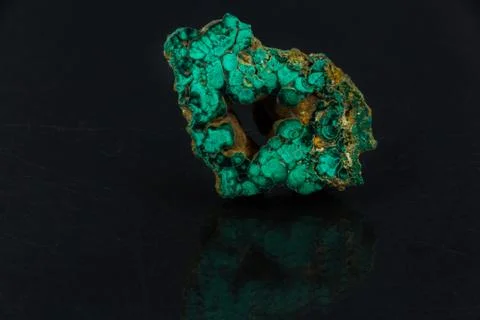 Malachite cut Stock Photos
