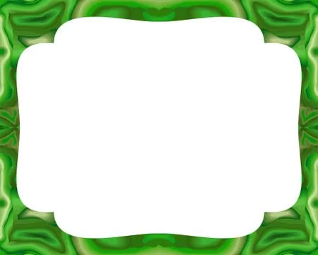 Malachite frame. Stock Illustration