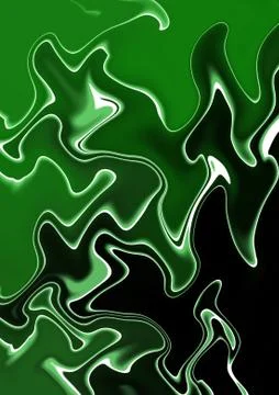 Malachite green wavy abstract background reminding color diffusion Illustrazione stock