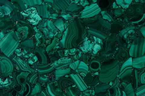 Malachite semi precious stone texture for unique interior look. Stock Illustration
