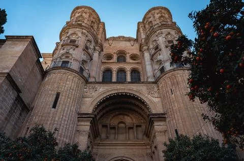 Malaga Cathedral Stock Photos