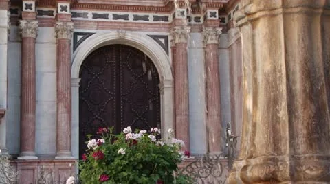 Malaga Cathedral in Spain Stock Footage 11339405