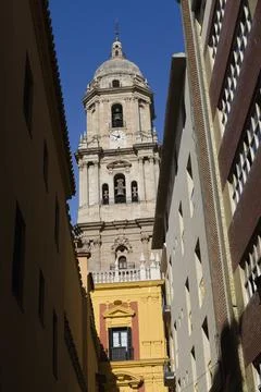 Malaga cathedral.  Spain. Stock Photos