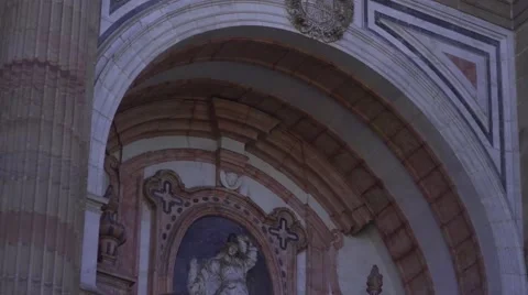 Malaga Cathedral View Stock Footage 57522272
