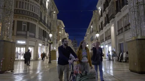 MALAGA CITY CENTRE Stock Footage 256233166