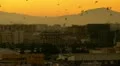 malaga city spain dusk HD Footage
