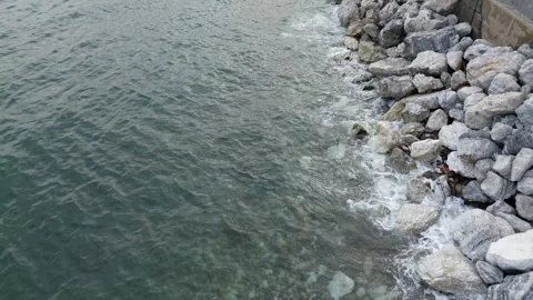Malaga Coast Drone View of Malaga, Spain. Made in July 2023 with DJI Mini 3 Pro Stock-Footage 246997218