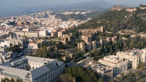 Malaga fortress Stock Footage 125522439