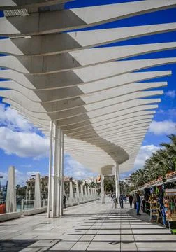 Malaga Muelle Uno Stock Photos