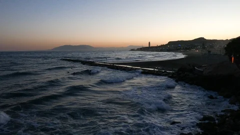 Malaga seaside 스톡 동영상 126921950