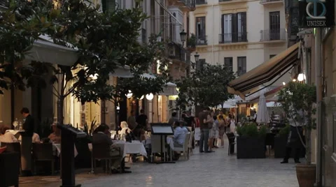 Malaga Side Street 库存影片 7904266