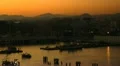 malaga skyline sunset HD Footage