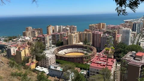 Malaga, Spain - 05 20 2025: Exploring Malaga streets Stock Footage 320476653
