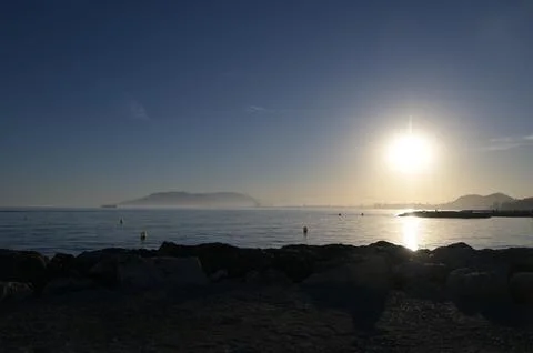 Malaga Sunset, Spain 写真素材
