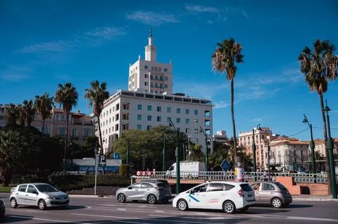 Malaga traffic Stock Photos