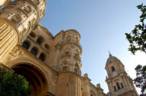 Malaga's Cathedral Stock-Fotos