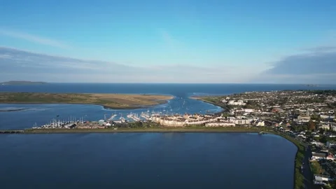 Malahide bay drone video Stock Footage 242780484