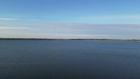 Malahide bay drone video train on bridge, campervan, sunset Stock Footage 242774604