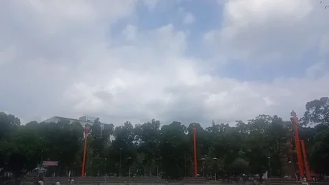 Malang East Java Indonesia. Holiday at alun-alun Malang City. On July 13 2025 Stock Footage 313256099