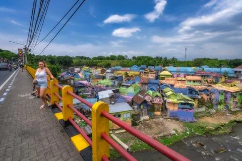 Malang, Java, Indonesia, 2 Oct 2024 A vibrant and picturesque view of a serie Foto stock