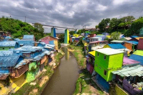 Malang, Java, Indonesia, 2 Oct 2024 Envision a vibrant and lively community f Stock-Fotos