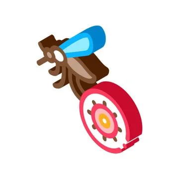 Malaria Mosquito isometric icon vector illustration Stock Illustration